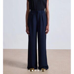 Apiece Apart wide leg navy trouser